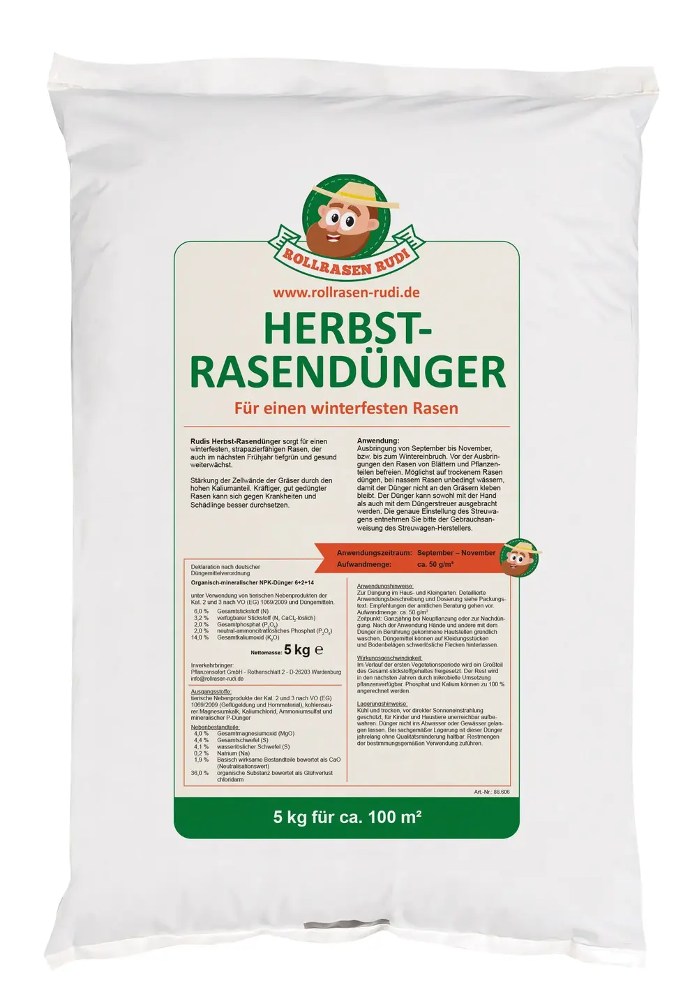Rollrasen Rudi Herbstdünger – Bild 4