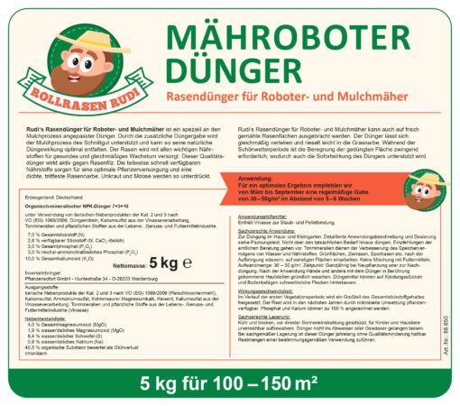 Rollrasen Rudi Mähroboter-Dünger – Bild 2