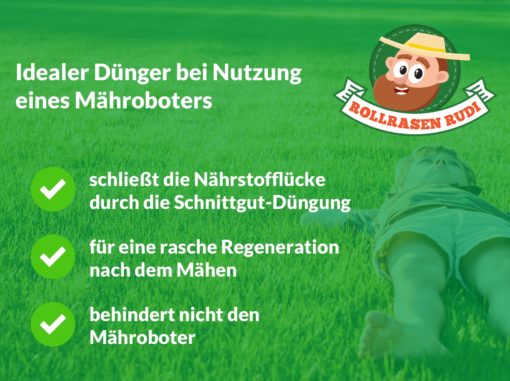 Rollrasen Rudi Mähroboter-Dünger – Bild 5