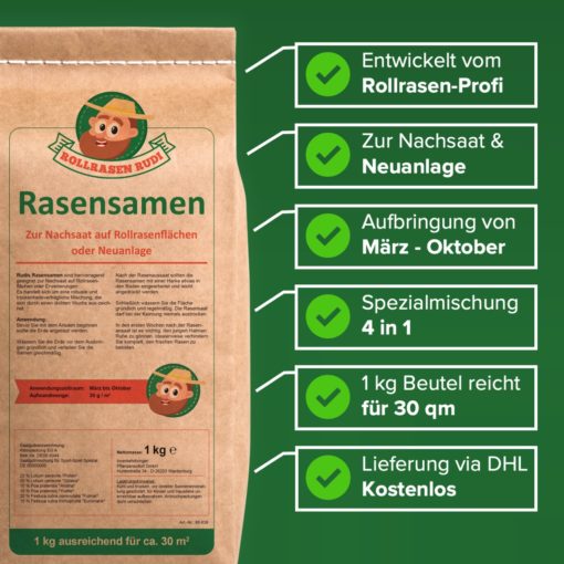 Beste Rasensaat kaufen (4 in 1)