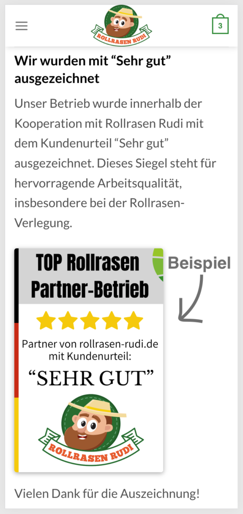 Rollrasen Rudi